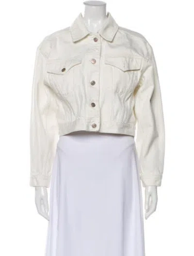 Pre-owned Zimmermann Denim Jacket In Neutral