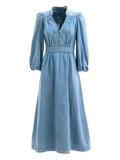 ZIMMERMANN ZIMMERMANN DENIM MIDI DRESS