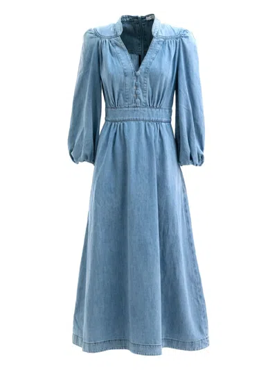 ZIMMERMANN DENIM MIDI DRESS