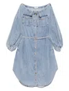 Zimmermann Denim Midi Tunic In Blue