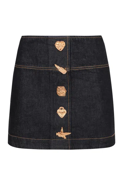 ZIMMERMANN ZIMMERMANN DENIM MINI SKIRT