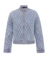 Zimmermann Denim Quilted Jacket In Multi