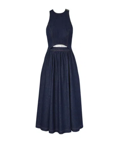 Zimmermann Denim Racer Dress In Ink