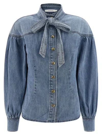 Zimmermann Denim Shirt In Blue