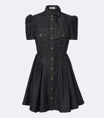 Zimmermann Denim Shirtdress In Onyx Blue