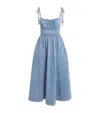 Zimmermann Wanderlust Denim Midi Dress In Blue