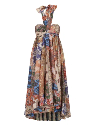 ZIMMERMANN DEVI HALTER MAXI DRESS