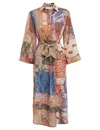 Zimmermann Devi Midi Silk Dress In Multi