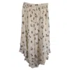 Zimmermann Ditsy Floral Midi Skirt In Cream Viscose In White
