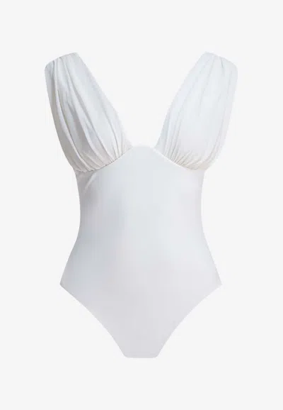 ZIMMERMANN DRAPED ONE-PIECE SWIMSUIT