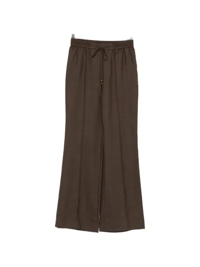 Zimmermann Drawstring-fastening Trousers In Brown