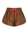Zimmermann Drawstring Shorts In Brown