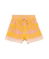 Zimmermann Drawstring Shorts In Yellow