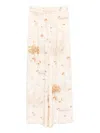 Zimmermann Drawstring Straight-leg Trousers In Neutral
