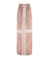 Zimmermann Paisley Print Drawstring Track Pants In Nude