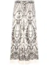 Zimmermann Wide Crush Trousers In Silk Women In Beige