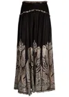 Zimmermann Dream Burnout Printed Silk Maxi Skirt In Multi