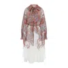 Zimmermann Womens Rhiannon Floral Woven Midi Dress Cream Paisley