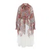 Zimmermann Womens Rhiannon Floral Woven Midi Dress Cream Paisley