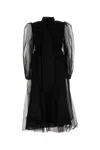 Zimmermann Pleated Recycled Polyester Minidress In Black