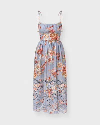 Zimmermann Dress Awaken Picnic In Blue