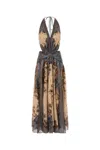 Zimmermann Printed Cotton Ascension Dress In Brown