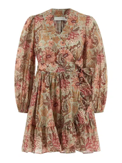 Zimmermann Dress In Brown