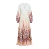 Zimmermann Awaken Plunge Maxi Dress Women In Multi