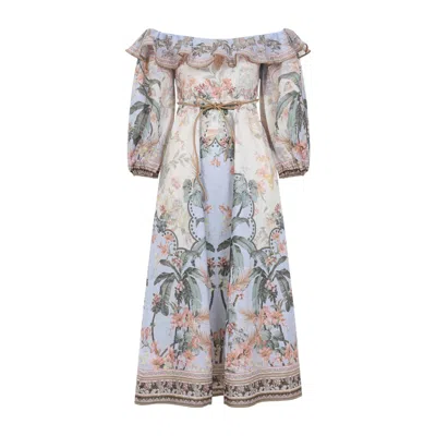 Zimmermann Dress In Multicolour