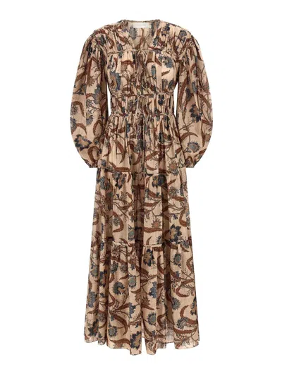 ZIMMERMANN VESTIDO MIDI - MULTICOLOR