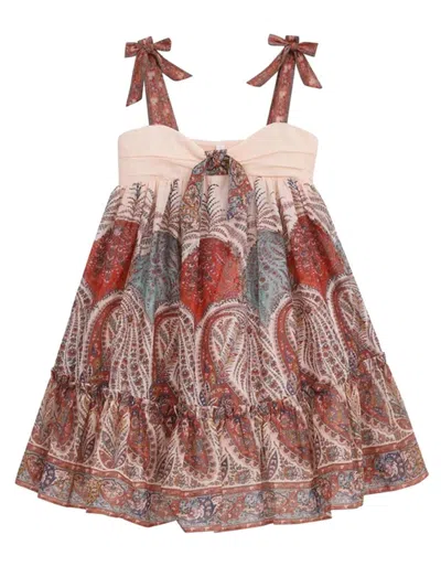Zimmermann Kids' Dress In Brown