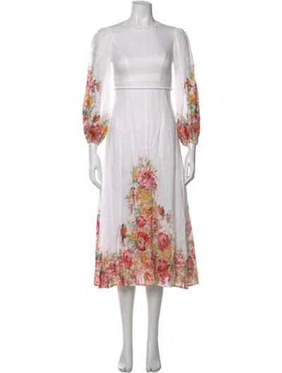 Pre-owned Zimmermann Dress In White