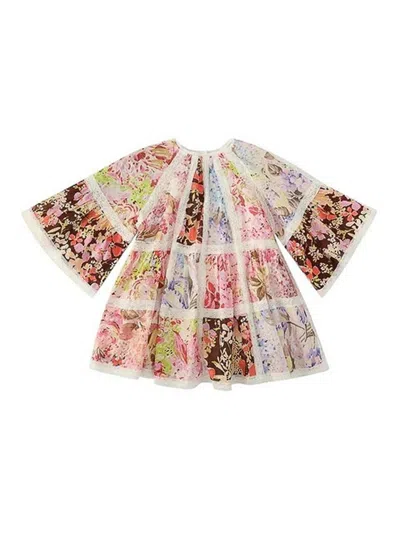 Zimmermann Kids' Dress With Print In Multi