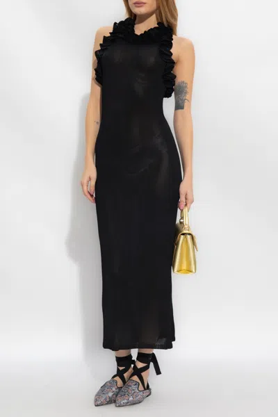 Zimmermann Dress With Ruffles In Black