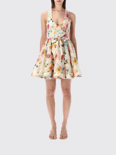 Zimmermann Dress Woman Color Multicolor In Animal Print