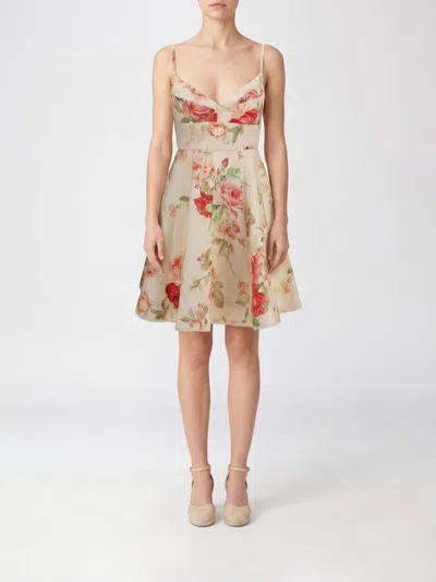 Zimmermann Dress Woman Color Cream In Multi
