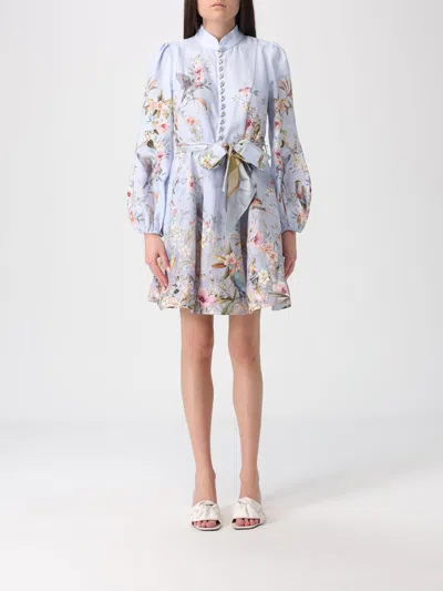 Zimmermann Dress  Woman Color Blue In Multi