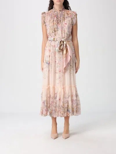 Zimmermann Dress  Woman Color Beige In Multi