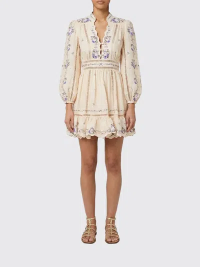 Zimmermann Dress  Woman Color Beige In Neutral