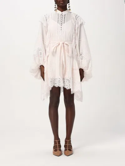 Zimmermann Dress  Woman Color Blush Pink In Puder