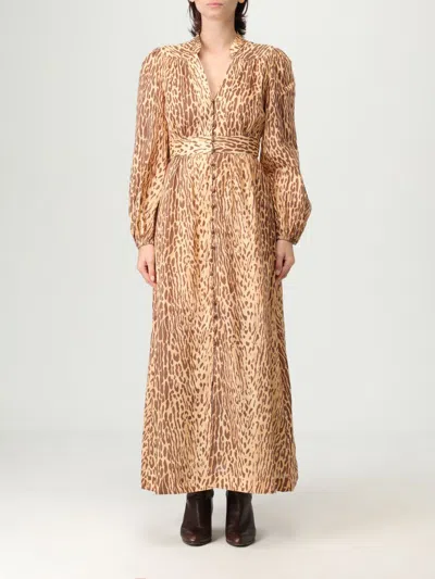 ZIMMERMANN DRESS ZIMMERMANN WOMAN COLOR BROWN,H21320032