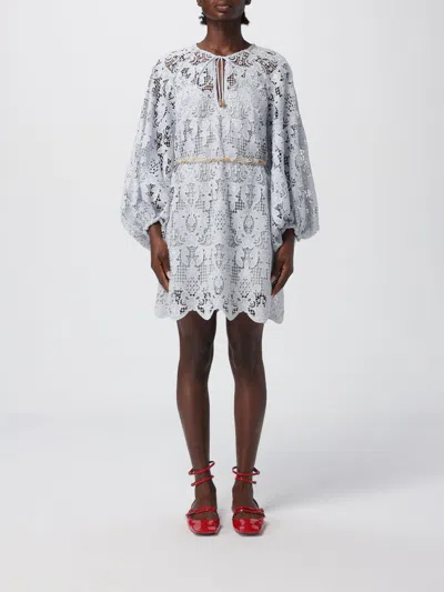 ZIMMERMANN DRESS ZIMMERMANN WOMAN COLOR GNAWED BLUE,H17567011