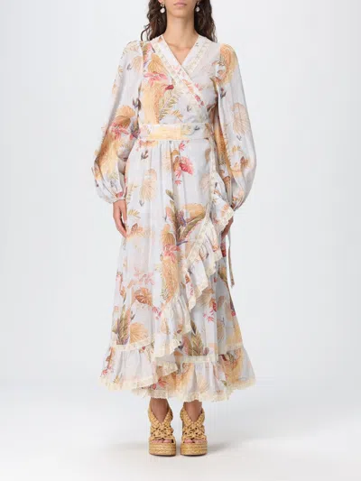 ZIMMERMANN DRESS ZIMMERMANN WOMAN COLOR GNAWED BLUE,H19472011
