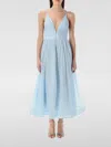 Zimmermann Womens Mint Illuminate V-neck Linen-silk Midi Dress Xs In Grün