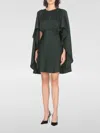 Zimmermann Flared Eden Dress With Draped In Grün