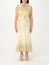 Zimmermann + Net Sustain Natura Appliquéd Belted Floral-print Recycled-crepon Midi Dress In Multicolor