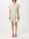 Zimmermann Acacia Belted Paisley-print Linen Mini Shirt Dress In Multi