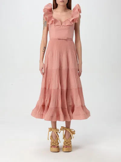 ZIMMERMANN DRESS ZIMMERMANN WOMAN COLOR PINK,G44079010