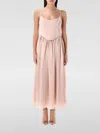 Zimmermann Corset Midi Dress In Pink