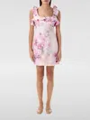 Zimmermann Crush Frill Mini Dress In Pink